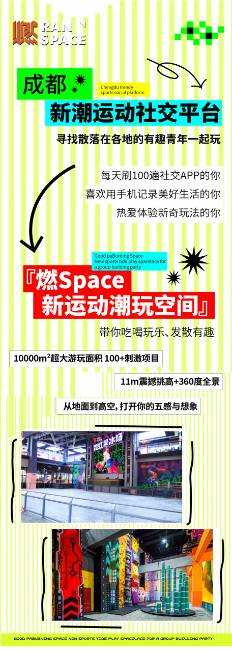 成都燃space运动潮玩空间工作日夜场票插图(1)