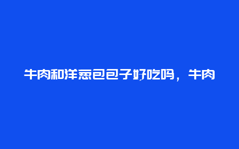 牛肉和洋葱包包子好吃吗，牛肉加洋葱包包子好吃吗