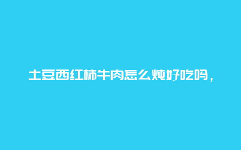 土豆西红柿牛肉怎么炖好吃吗，土豆炖西红柿牛肉怎么做