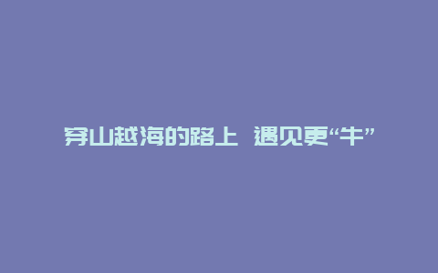 穿山越海的路上 遇见更“牛”的福厦高铁