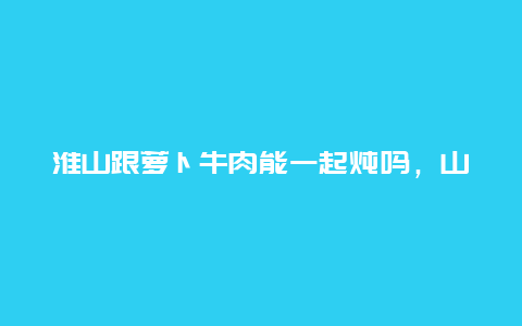 淮山跟萝卜牛肉能一起炖吗，山药和萝卜可以一起炖牛肉吗