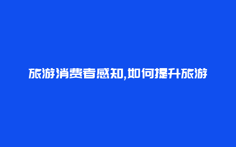 旅游消费者感知,如何提升旅游目的地的吸引力