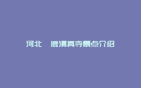 河北涿鹿清真寺景点介绍