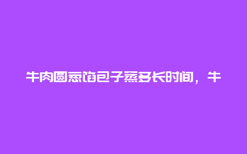 牛肉圆葱馅包子蒸多长时间，牛肉圆葱馅包子蒸多长时间熟