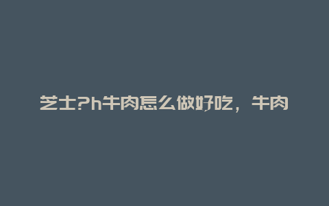 芝士?h牛肉怎么做好吃，牛肉芝士炒饭