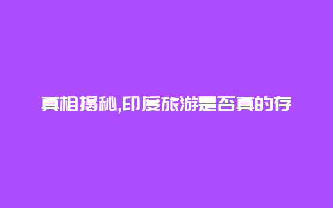 真相揭秘,印度旅游是否真的存在危险与安全隐患