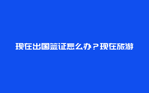 现在出国签证怎么办？现在旅游签证还让出境吗？