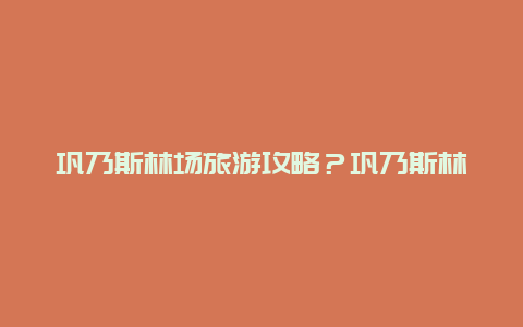 巩乃斯林场旅游攻略？巩乃斯林场旅游攻略图？