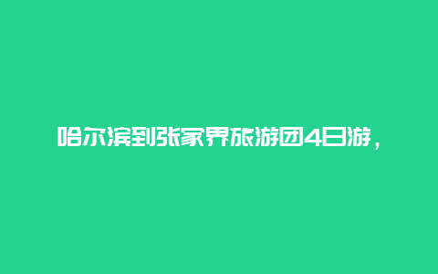 哈尔滨到张家界旅游团4日游，从哈尔滨到湖南张家界坐火车多少钱？