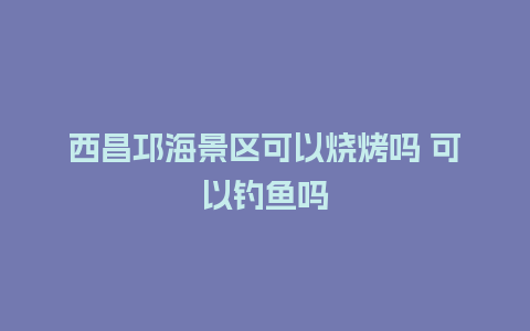 西昌邛海景区可以烧烤吗 可以钓鱼吗