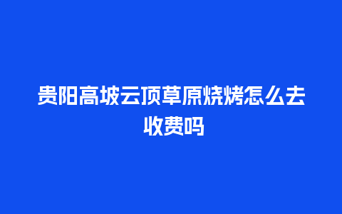 贵阳高坡云顶草原烧烤怎么去 收费吗