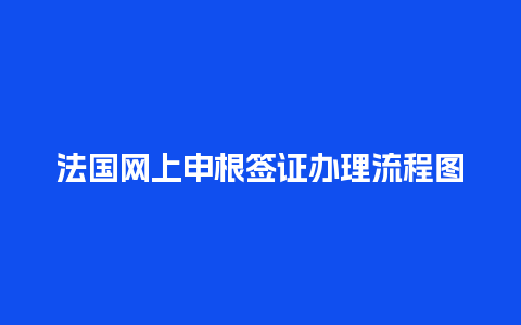 法国网上申根签证办理流程图