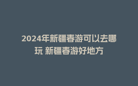 2024年新疆春游可以去哪玩 新疆春游好地方