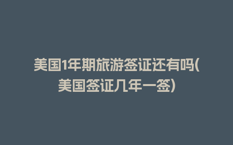 美国1年期旅游签证还有吗(美国签证几年一签)