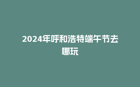 2024年呼和浩特端午节去哪玩