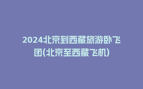 2024北京到西藏旅游卧飞团(北京至西藏飞机)