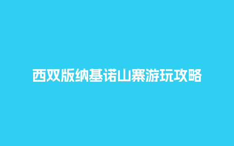 西双版纳基诺山寨游玩攻略