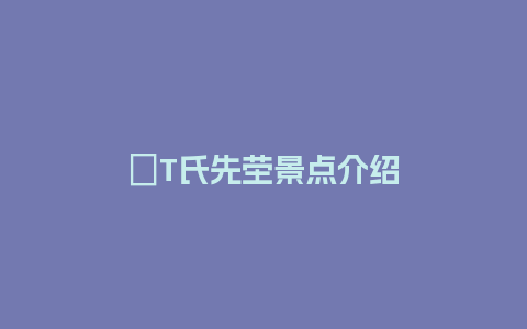 �T氏先茔景点介绍