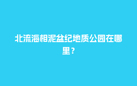 北流海相泥盆纪地质公园在哪里？