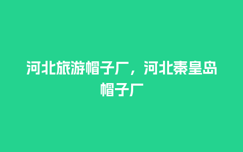 河北旅游帽子厂，河北秦皇岛帽子厂