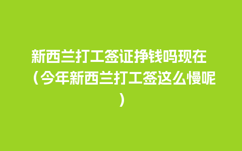 新西兰打工签证挣钱吗现在 （今年新西兰打工签这么慢呢）