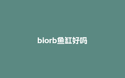 biorb鱼缸好吗