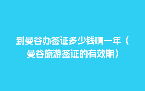 到曼谷办签证多少钱啊一年（曼谷旅游签证的有效期）